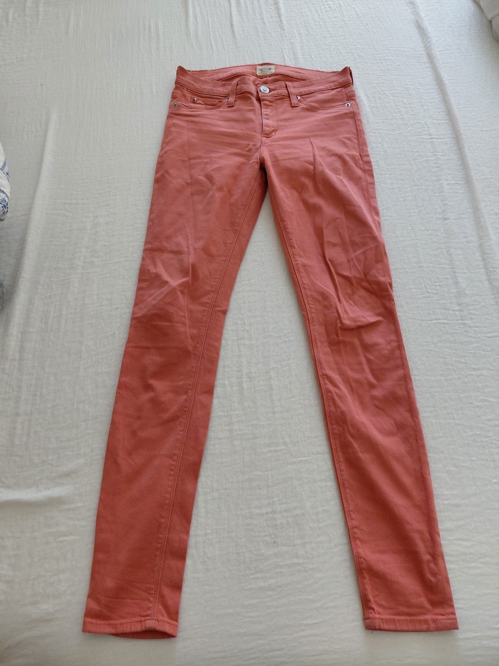 Hudson Jeans Skinny Jeans in Coral Pink